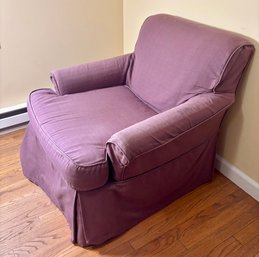Cosy Rosey Club Chair With Slip Cover