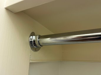 A Collection Of 7 Heavy Duty Chrome Closet Bars - 26' To 46'
