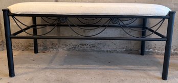 Metal Wire Upholstered Bench