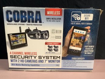 Cobra 4 Channel Wireless Security System