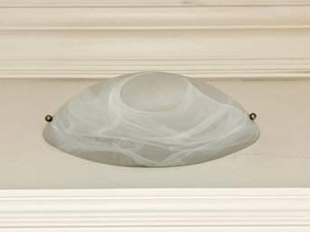 A Collection Of 4 Alabaster Glass Elliptical Sconces