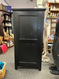 Black Single Door Storage Cabinet