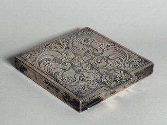 Antique 900 Silver Women's Compact