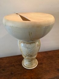 Vintage Drum With Damaged Top