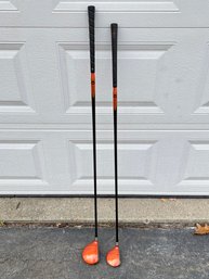 Pair Of Taylormade Firesole Golf Clubs, Driver And 3 Wood