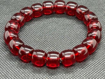 Authentic Cherry Amber Bead Bracelet