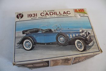 Vintage Classic 1931 Cadillac Sport Phaeton V-16 Model Car By Jo- Han - Made In The U. S. A.