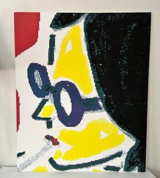 Fantastic 1990s Oscar Lubow  Digitized Serigraph