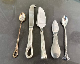 3 Pcs Of Tiffany & Co. Sterling Silver Plus  Reed & Barton (unmarked) And Marked Cheese Spreader