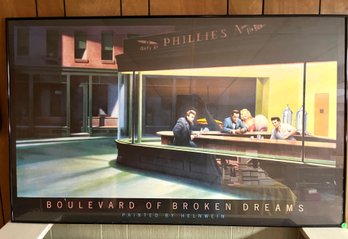 Large 1987 ' Boulevard Of Broken Dreams' Print In Frame