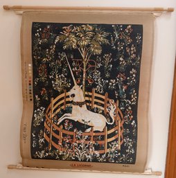 Vintage Artabel Belgian Style Jacquard Woven Wall Tapestry