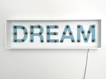 Lighted 'DREAM' Wall Art