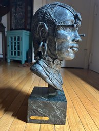 IRENE LONGFELLOW 'KARDASHA OF THE OLOLASURAI' Bronze Sculpture- African MAASAI MARA WOMAN- Only 25 Made