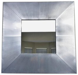 Aluminum Framed Industrial Square Wall Mirror