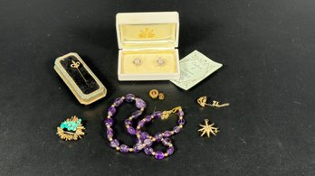 An Assortment Of Vintage Fine Jewelry In 14K Gold, Authentic Mikado Pearls & More