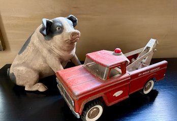 VIntage Pig And Truck