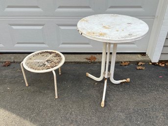 Pair Of Metal Tables