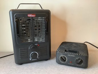 Pair Of Electric Space Heaters