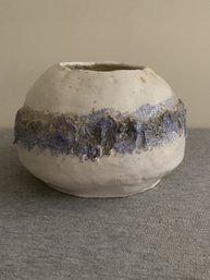 White & Blue Pottery Vase