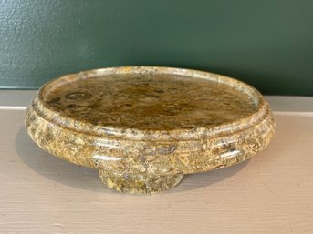 Stone Pedestal Dish
