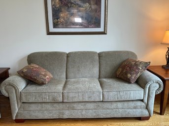 Beautiful Collindale Thistle Upholstered England Furniture Company Rolled Arm Sofa
