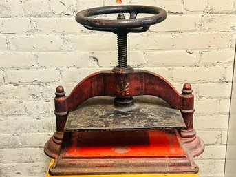 Antique Book Press With Original Paint