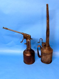 Antique Long Neck Oiling Cans