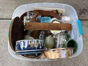 Bin Lot Of Antiques And Misc