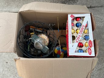 Box Of Antiques And Misc