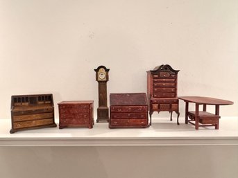 Very Special! Set Of Six Hand Made Miniature Furniture