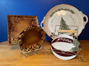 Four Grasslands Road Serving Pieces