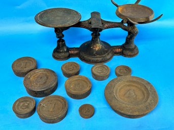 Antique Cast Iron Scale