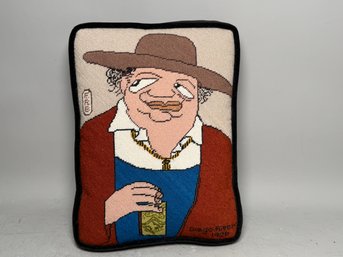 Francie Bergquist Diego Rivera Handmade Needlepoint Pillow