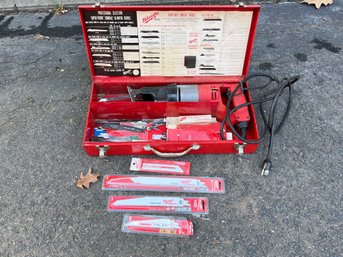 Milwaukee Sawzall With Tons Of Blades