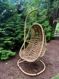 Outdoor Hanging Egg Chair On Base
