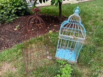 Pair Of Vintage Bird Cages