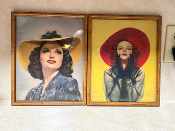 Glamorous 1940s Framed Pin Ups