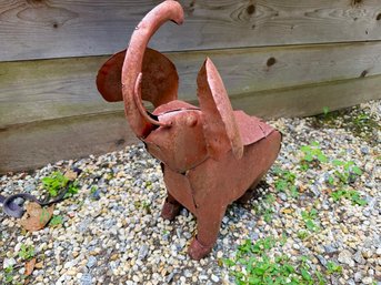 Red Metal Elephant
