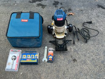 Ryobi Router With Accesories And Case