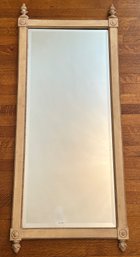 Vintage Victorian Style Solid Wood Beveled Wall Mirror