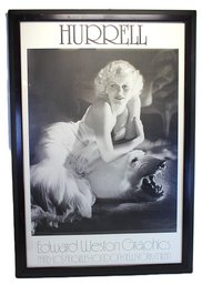 Actress Jean Harlow Professionally Framed Vintage Exhibition Poster 28 X 41'