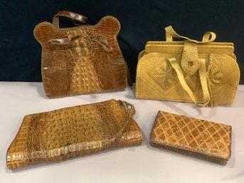 Mixed Animal Skin Purses Lot