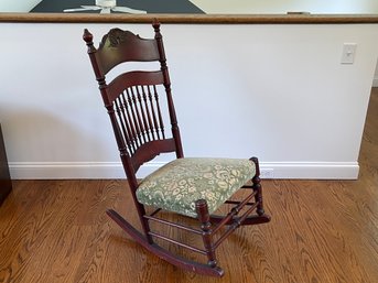 Antique Spindle Back Rocking Chair