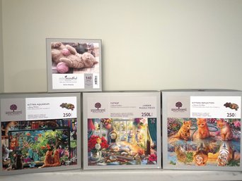 A Collection Of Cat Inspired Wentworth Wooden Puzzles