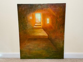 Stunning Ken Mazzochi Luminous Doorway Signed Original Painting