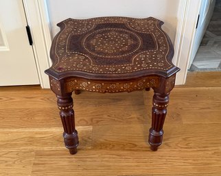 INLAID PERSIAN STYLE SIDE TABLE