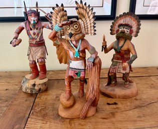 Special Collectors Hopi Kamnchi Cochina Dolls - Handmade And Signed