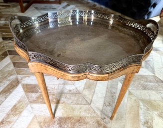 Vintage Silver Plated Tray Table