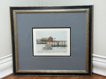 Leo Donohue 'Rockport' Pencil Signed & Numbered Etching