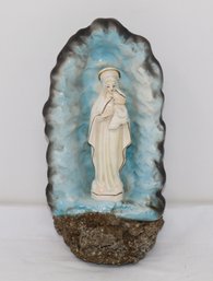 Mary Holding Baby Jesus Grotto Statuette